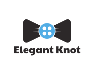 Button Bow Tie logo design