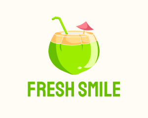 Fresh Coconut Juice  logo design