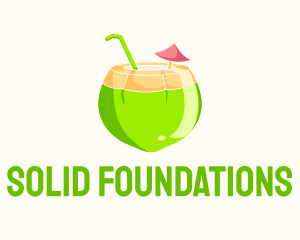 Juice Stand - Fresh Coconut Juice logo design