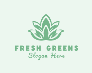 Lettuce - Botanical Herb Garden logo design