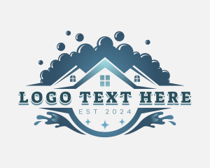 Maintenance - Housekeeping Bubble Cleaner logo design