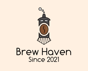Coffee House - Coffee Steam Train logo design