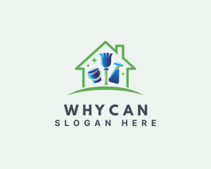 Sprayer - House Sanitation Cleaning logo design