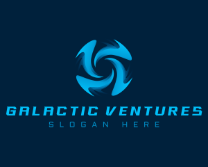 Sci Fi - Shuriken Blade Spin logo design