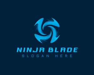 Shuriken - Shuriken Blade Spin logo design