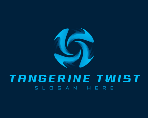 Shuriken Blade Spin logo design