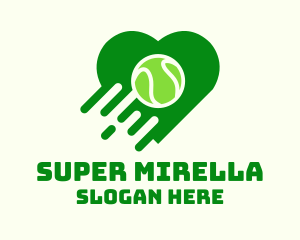 Tennis Ball Heart Logo