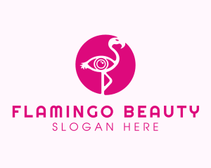 Flamingo - Flamingo Eye Visual logo design