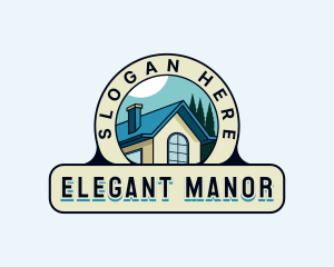 Manor - Residential Home Roof logo design