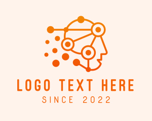 Humanoid - Android Tech Circuit logo design