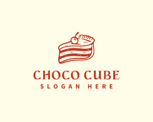 Pastry Cake Cherry Logo