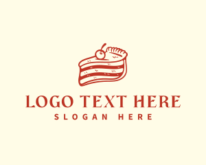 Delicious - Pastry Cake Cherry logo design