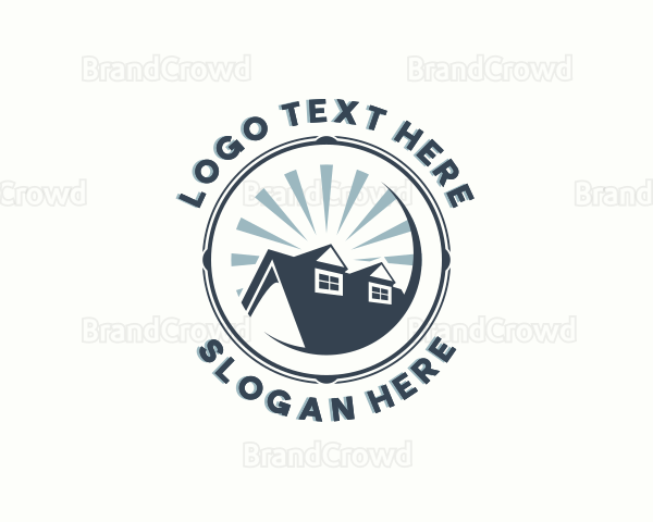 Residential House Roofing Logo