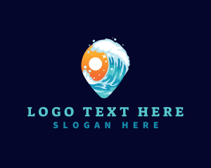 Travel - Sunset Wave Travel logo design