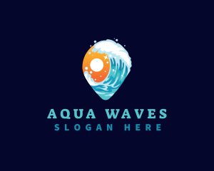 Sunset Wave Travel logo design