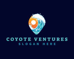 Sunset Wave Travel logo design