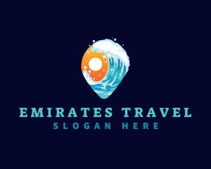 Sunset Wave Travel logo design