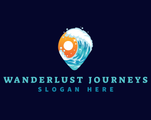 Travel - Sunset Wave Travel logo design