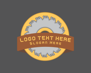 Logging - Circular Saw Tools logo design