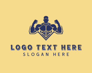 Muscular - Workout Muscle Trainer logo design