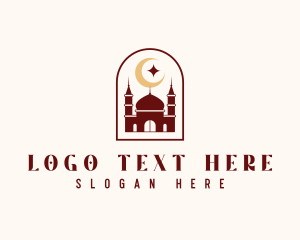 Eid Al Fitr - Religious Muslim Mosque logo design