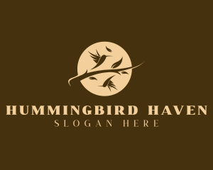 Hummingbird Nature Aviary logo design