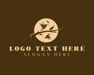 Plover - Hummingbird Nature Aviary logo design