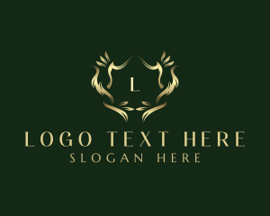 Premium - Luxury Decorative Wreath logo design