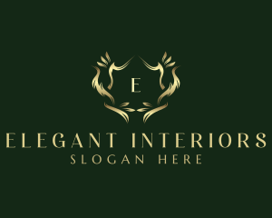 Luxury Decorative Wreath logo design