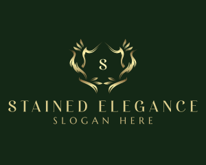 Luxury Decorative Wreath logo design