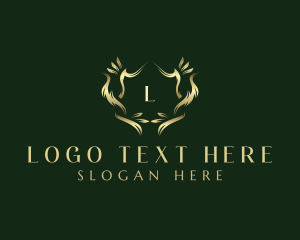 Hotel - Luxury Decorative Wreath logo design