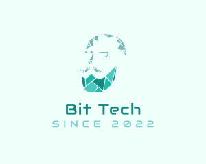 Digital Tech Beard logo design