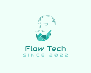 Digital Tech Beard logo design