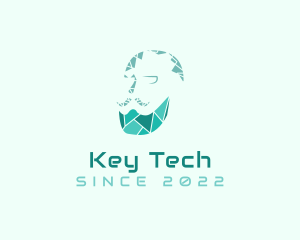 Digital Tech Beard logo design