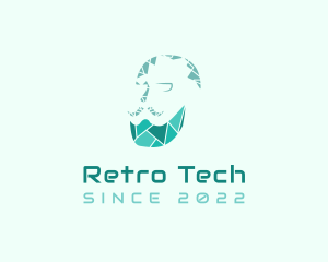 Digital Tech Beard logo design