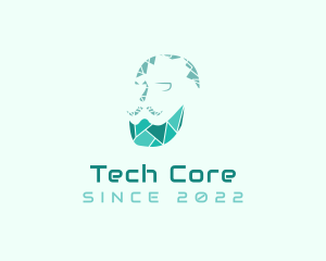 Digital Tech Beard logo design