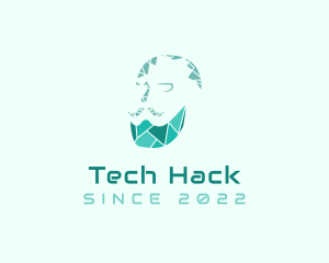 Digital Tech Beard logo design