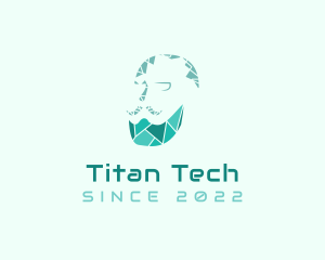 Digital Tech Beard logo design