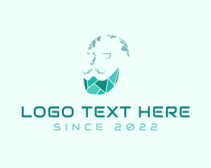 Green - Digital Tech Beard logo design