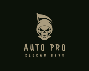 Esports - Demon Reaper Skull logo design