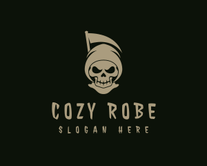 Robe - Demon Reaper Skull logo design