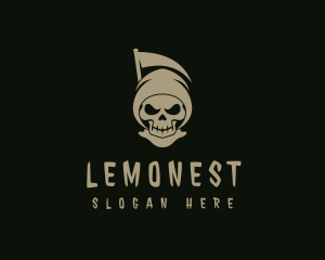 Gaming - Demon Reaper Skull logo design