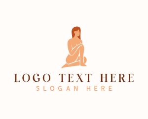 Naked - Woman Body Skincare logo design