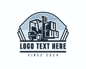 Cargo - Forklift Mover Truck logo design