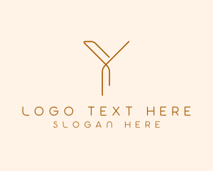 Letter Y - Fashion Tailor Clothing logo design