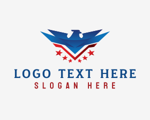 Veteran - Eagle Star Wings logo design