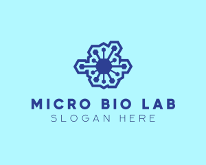 Microbiologist - Microorganism Infectious Virus logo design