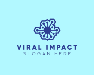Contagion - Microorganism Infectious Virus logo design