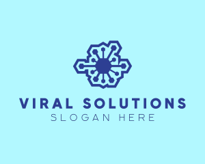 Microorganism Infectious Virus logo design