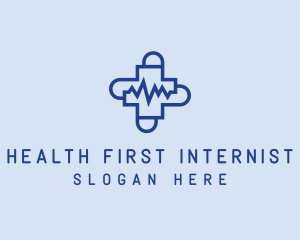 Medical Cross Lifeline  logo design